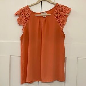Ann Taylor LOFT size medium orange blouse